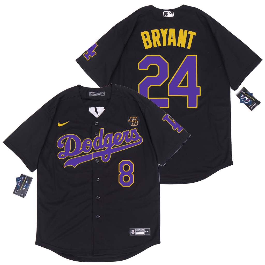 2020 Men Los Angeles Dodgers 24 Bryant black new Nike Game MLB new Jerseys